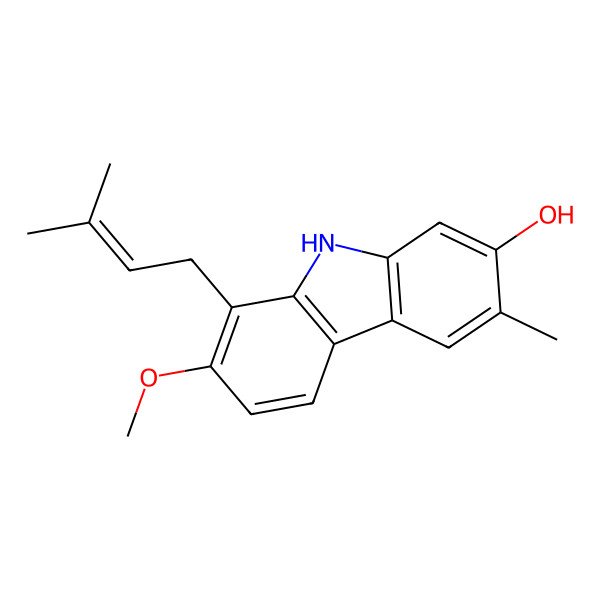 2D Structure of Isomurrayafoline B 2D Structure of Isomurrayafoline B