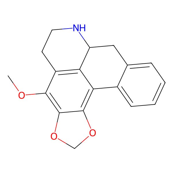 2D Structure of 7-Methoxy-3,5-dioxa-11-azapentacyclo[10.7.1.02,6.08,20.014,19]icosa-1,6,8(20),14,16,18-hexaene