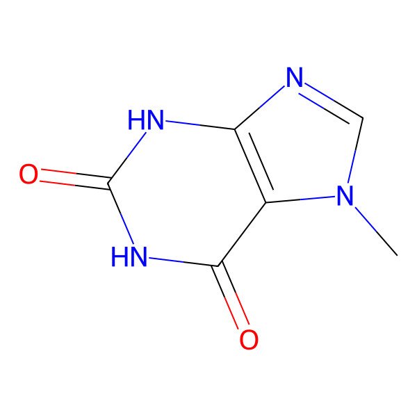 2D Structure of 7-Methylxanthine