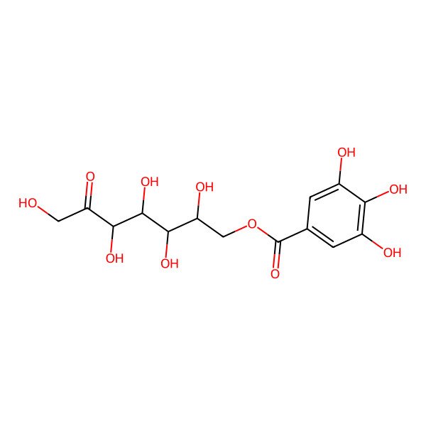 2D Structure of 7-O-Galloyl-D-sedoheptulose