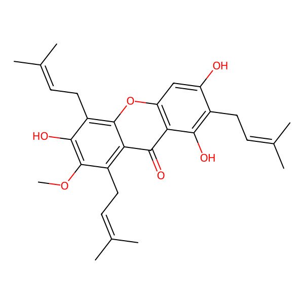 2D Structure of 7-O-methylgarcinone