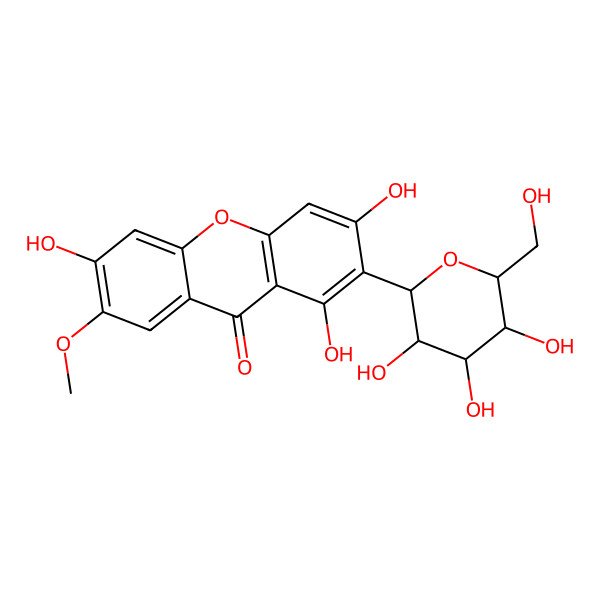 2D Structure of 7-O-Methylmangiferin 2D Structure of 7-O-Methylmangiferin