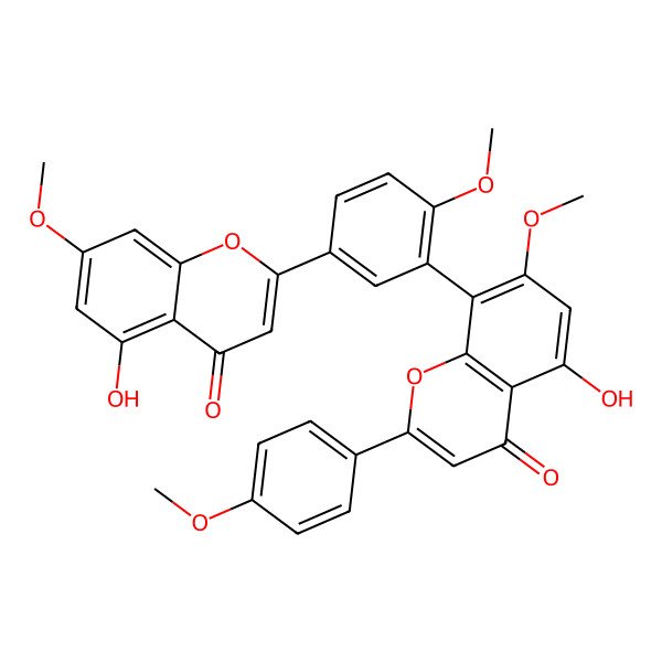 2D Structure of 7''-O-Methylsciadopitysin