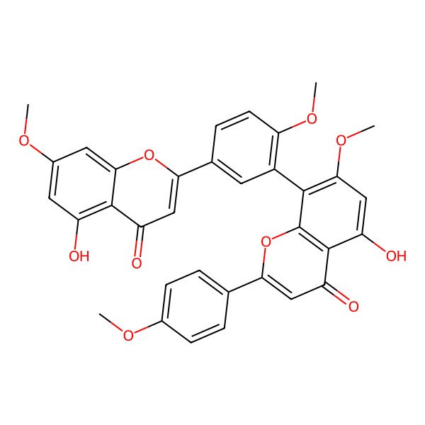 2D Structure of 7''-O-Methylsciadopitysin 2D Structure of 7''-O-Methylsciadopitysin