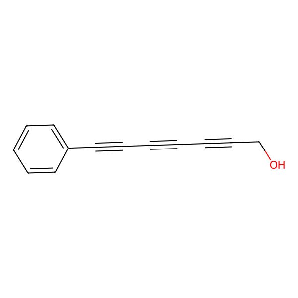 2D Structure of 7-Phenyl-2,4,6-heptatriyn-1-ol