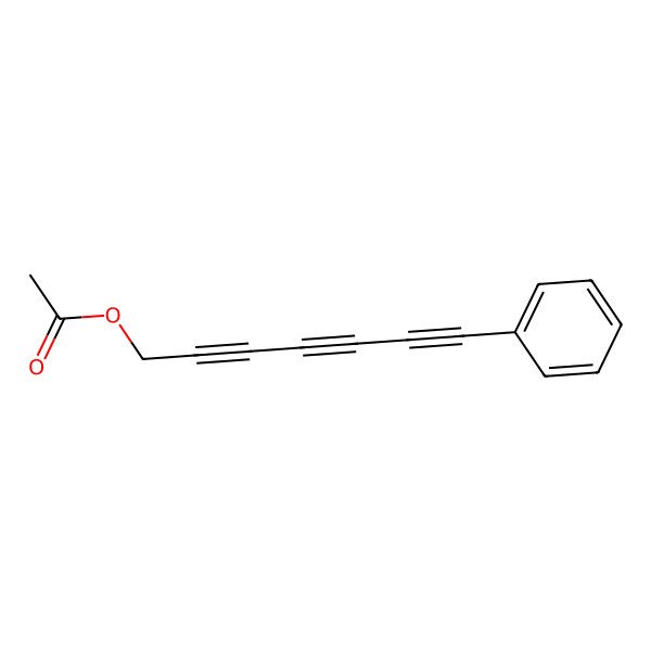 2D Structure of 7-Phenyl-2,4,6-heptatriyne-1-ol acetate