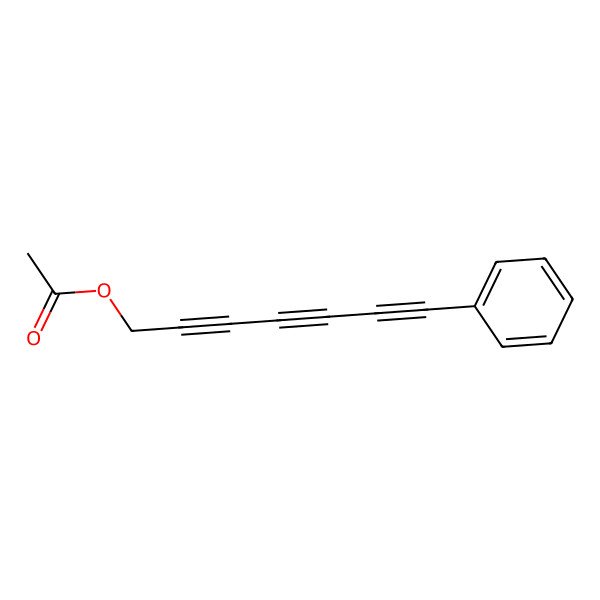 2D Structure of 7-Phenylhepta-2,4,6-triynyl acetate