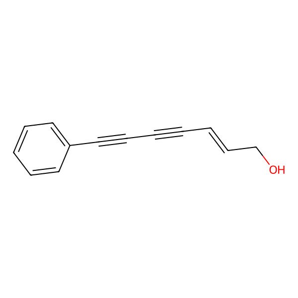 2D Structure of 7-Phenylhept-2-en-4,6-diyn-1-ol