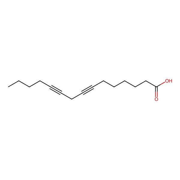 2D Structure of 7,10-Pentadecadiynoic acid