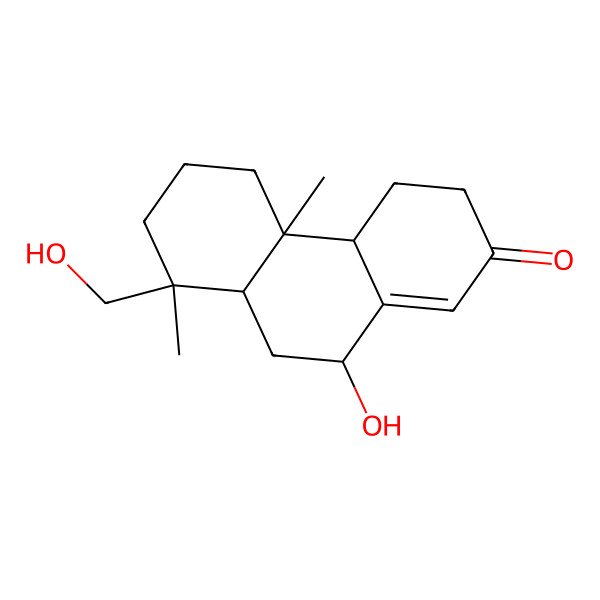2D Structure of 7,15-Dihydroxypodocarp-8(14)-en-13-one