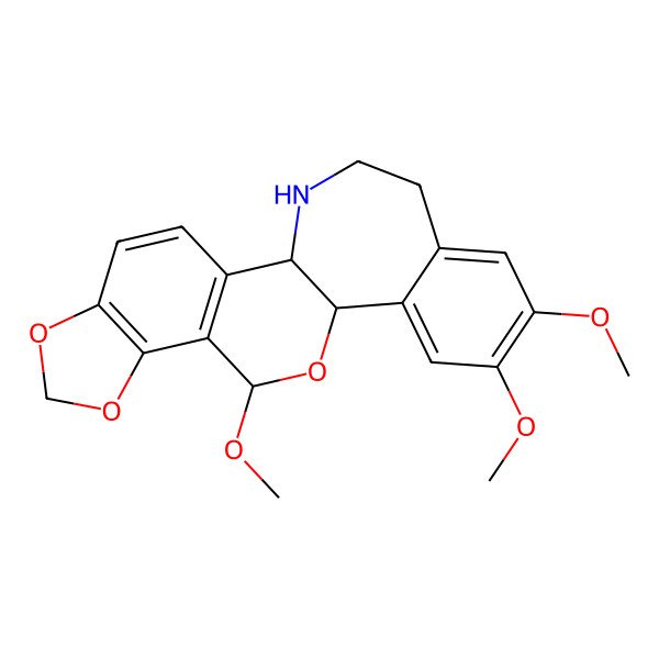 2D Structure of (1R,11S)-11,16,17-trimethoxy-6,8,12-trioxa-22-azapentacyclo[11.9.0.02,10.05,9.014,19]docosa-2(10),3,5(9),14,16,18-hexaene