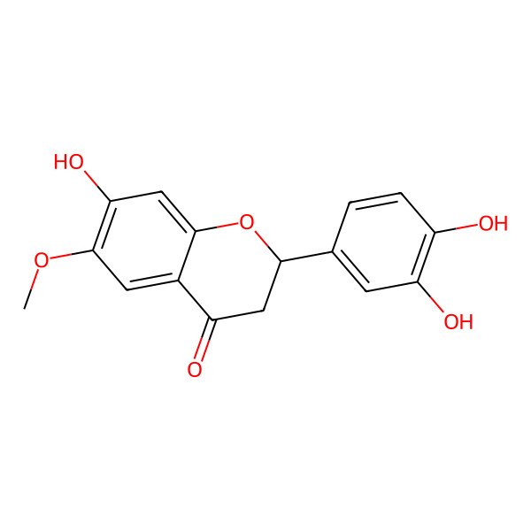 2D Structure of 7,3',4'-Trihydroxy-6-methoxy flavanone 2D Structure of 7,3',4'-Trihydroxy-6-methoxy flavanone