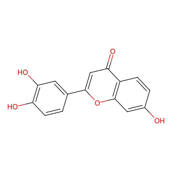 2D Structure of 7,3',4'-Trihydroxyflavone