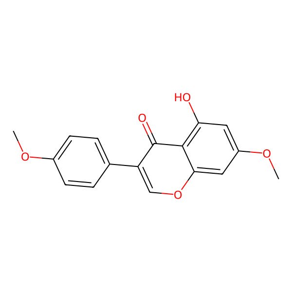 2D Structure of 7,4'-Dimethoxy-5-hydroxyisoflavone