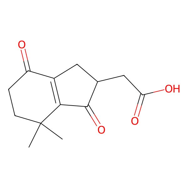 2D Structure of (7,7-Dimethyl-1,4-dioxo-2,3,4,5,6,7-hexahydro-1H-inden-2-yl)acetic acid