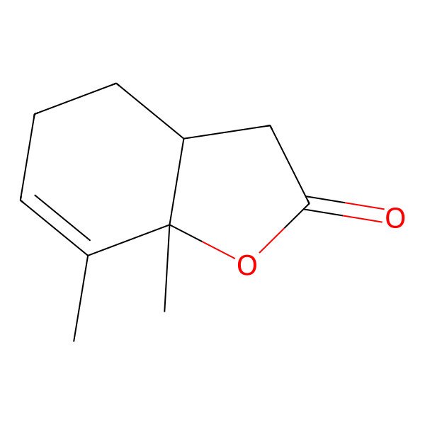 2D Structure of 7,7a-Dimethyl-3a,4,5,7a-tetrahydro-3H-benzofuran-2-one 2D Structure of 7,7a-Dimethyl-3a,4,5,7a-tetrahydro-3H-benzofuran-2-one