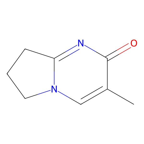 2D Structure of 7,8-Dihydro-3-methylpyrrolo[1,2-a]pyrimidin-2(6H)-one