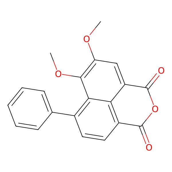 2D Structure of 7,8-Dimethoxy-10-phenyl-3-oxatricyclo[7.3.1.05,13]trideca-1(13),5,7,9,11-pentaene-2,4-dione