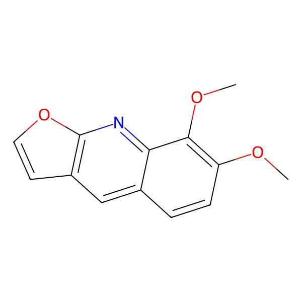 2D Structure of 7,8-Dimethoxyfuro[2,3-b]quinoline