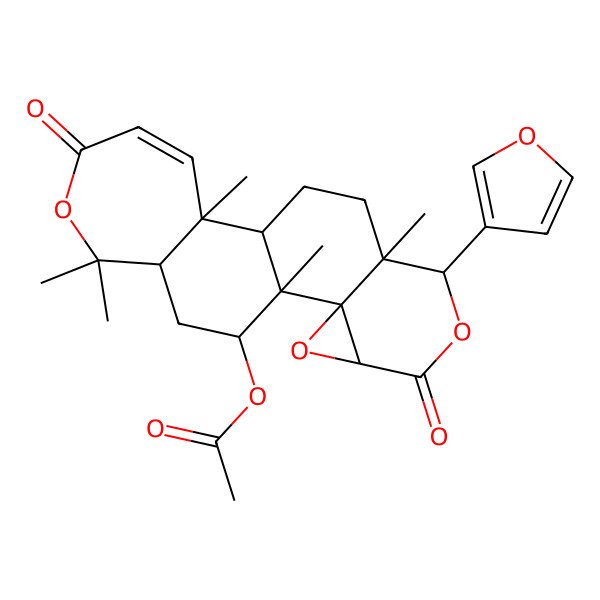 2D Structure of 7Alpha-Obacunyl Acetate 2D Structure of 7Alpha-Obacunyl Acetate