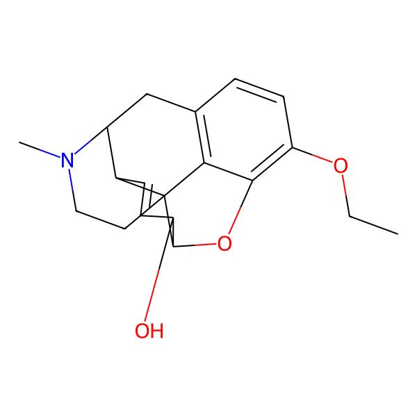 2D Structure of (4S,4aR,7S,7aR,12bS)-9-ethoxy-3-methyl-2,4,4a,7,7a,13-hexahydro-1H-4,12-methanobenzofuro[3,2-e]isoquinolin-7-ol