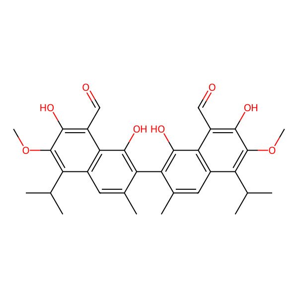 2D Structure of 6,6'-Methoxygossypol