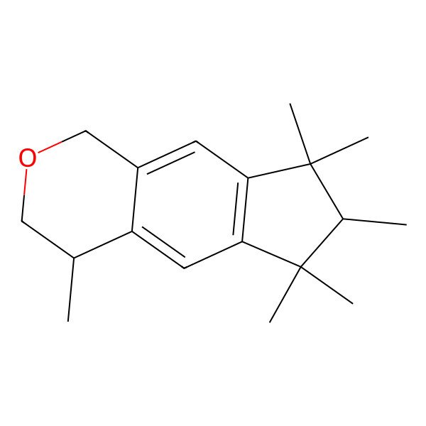 2D Structure of (7R)-4,6,6,7,8,8-hexamethyl-1,3,4,7-tetrahydrocyclopenta[g]isochromene