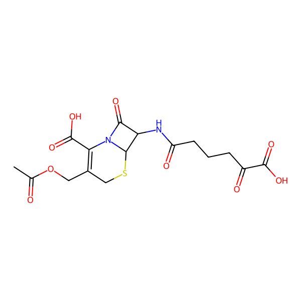 2D Structure of (7R)-7-(5-Carboxy-5-oxopentanoyl)aminocephalosporinate