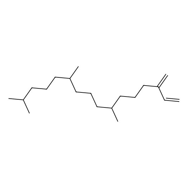 2D Structure of (7r,11r)-3-Methylene-7,11,15-trimethyl-1-hexadecene 2D Structure of (7r,11r)-3-Methylene-7,11,15-trimethyl-1-hexadecene