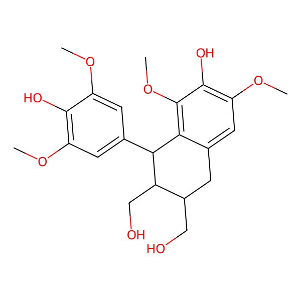 2D Structure of (7R,8R,7'R)-(+)-Lyoniresinol