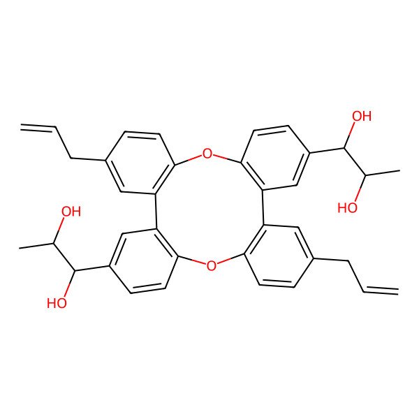 2D Structure of (7'R,8'S,7"R,8"S)-erythro-strebluslignanol G