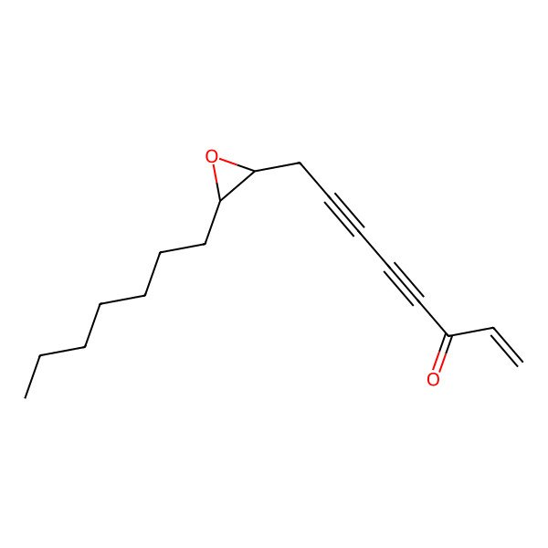 2D Structure of 8-[(2R,3S)-3-heptyloxiran-2-yl]oct-1-en-4,6-diyn-3-one