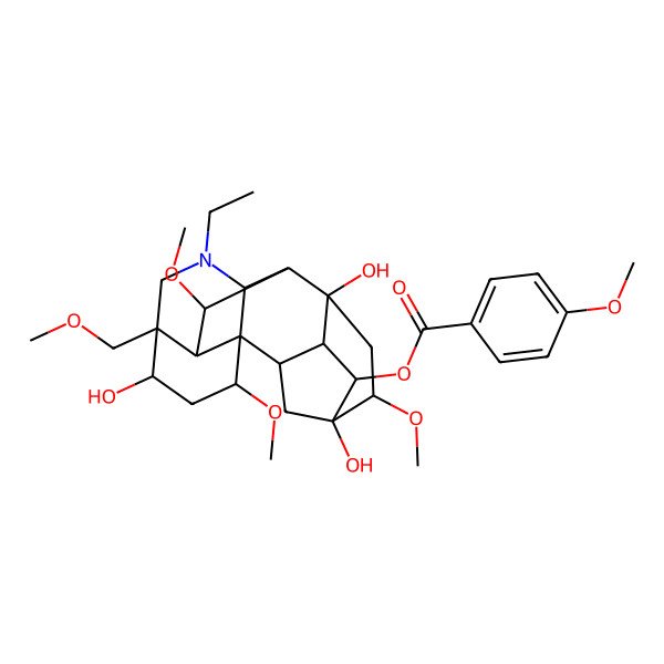 2D Structure of 8-Deacetylyunaconitine 2D Structure of 8-Deacetylyunaconitine