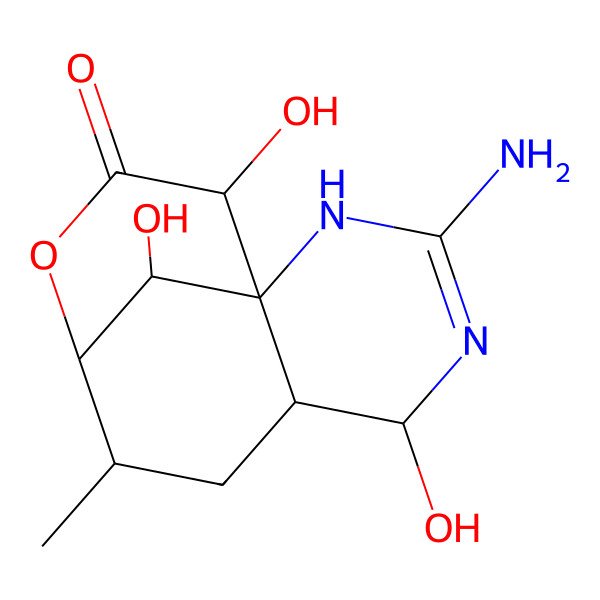 2D Structure of 8-Epi-5,6,11-trideoxytetrodotoxin