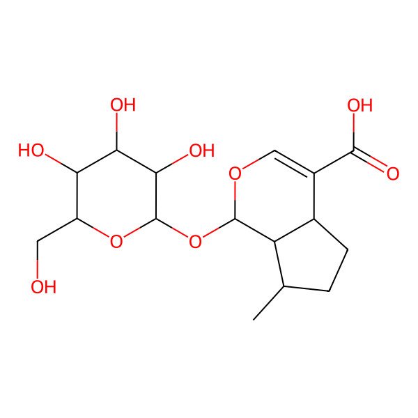 2D Structure of 8-Epideoxyloganic acid