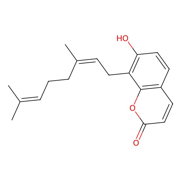 2D Structure of 8-Geranylumbelliferone 2D Structure of 8-Geranylumbelliferone