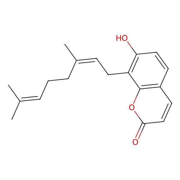 2D Structure of 8-Geranylumbelliferone