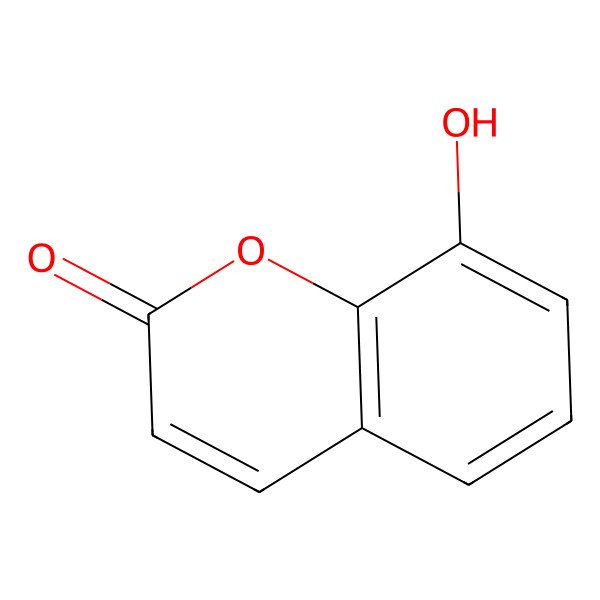 2D Structure of 8-Hydroxycoumarin 2D Structure of 8-Hydroxycoumarin