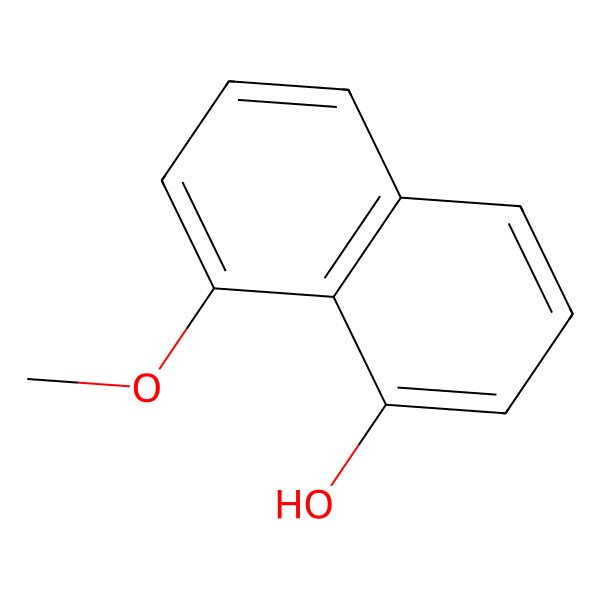 2D Structure of 8-Methoxynaphthalene-1-ol