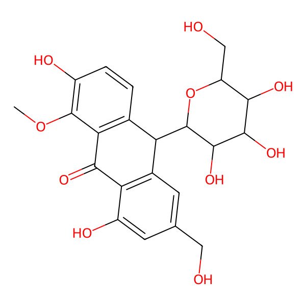 2D Structure of 8-O-Methyl-7-hydroxyaloin A 2D Structure of 8-O-Methyl-7-hydroxyaloin A