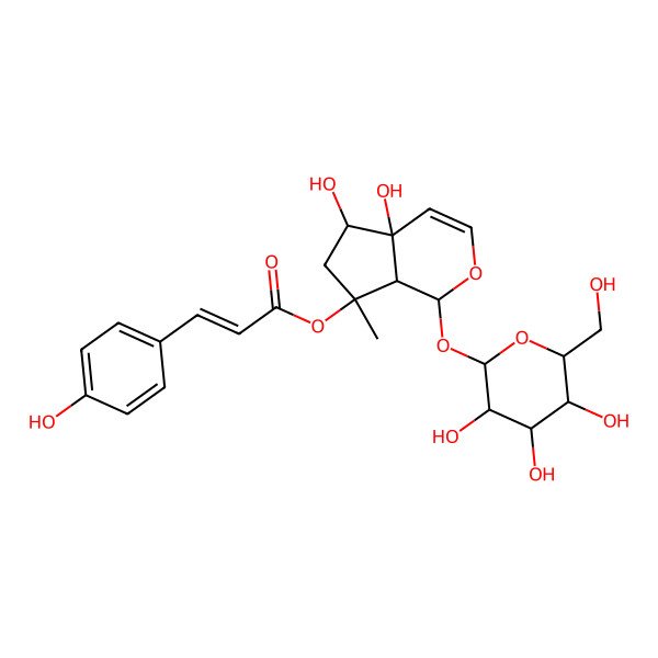 2D Structure of 8-p-Coumaroylharpagide 2D Structure of 8-p-Coumaroylharpagide