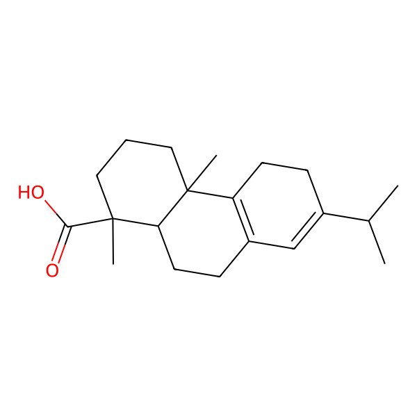 2D Structure of 8,13-Abietadien-18-oic acid