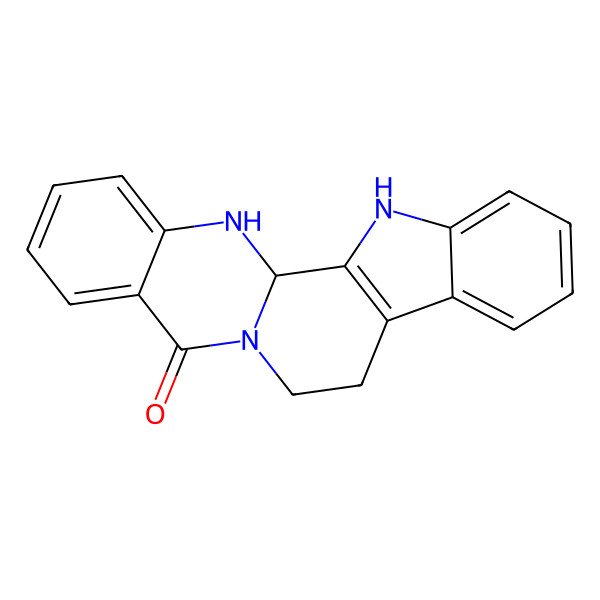 2D Structure of 8,13,13b,14-Tetrahydroindolo[2',3':3,4]pyrido[2,1-b]quinazolin-5(7H)-one