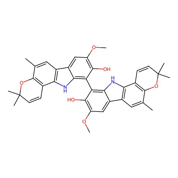 2D Structure of 8,8''-Biskoenigine 2D Structure of 8,8''-Biskoenigine