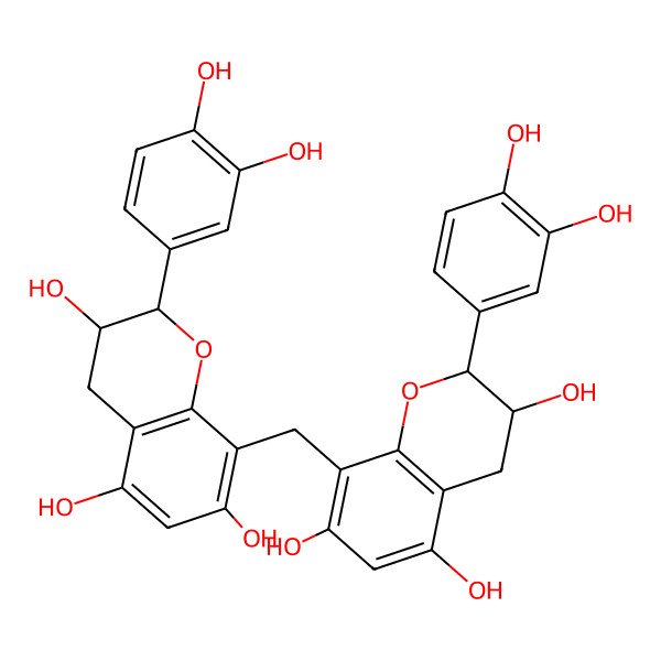 2D Structure of 8,8'-Methylenebiscatechin