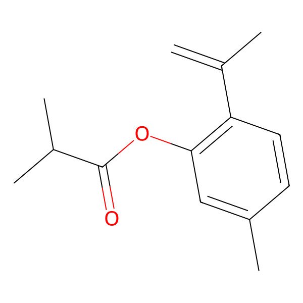 2D Structure of 8,9-Dehydrothymol isobutyrate 2D Structure of 8,9-Dehydrothymol isobutyrate