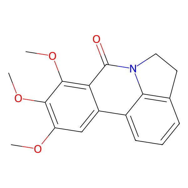 2D Structure of 4,5,6-Trimethoxy-9-azatetracyclo[7.6.1.02,7.012,16]hexadeca-1(15),2,4,6,12(16),13-hexaen-8-one