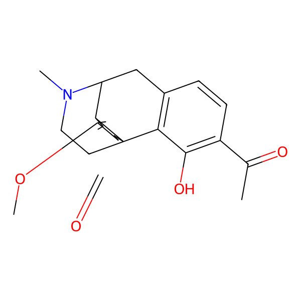 2D Structure of (1R,9S,10S)-4-acetyl-3-hydroxy-12-methoxy-17-methyl-17-azatetracyclo[7.5.3.01,10.02,7]heptadeca-2(7),3,5,11-tetraen-13-one