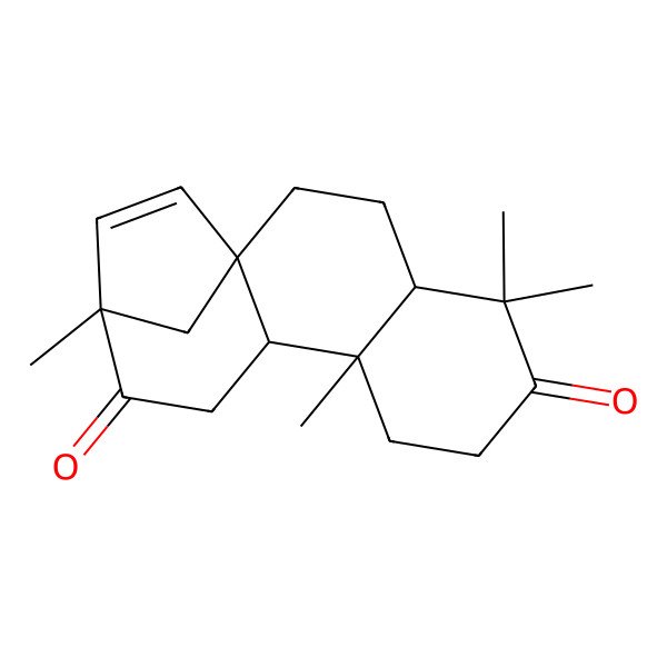 2D Structure of (8beta,13S)-13-Methyl-16-demethylkaur-15-ene-3,12-dione