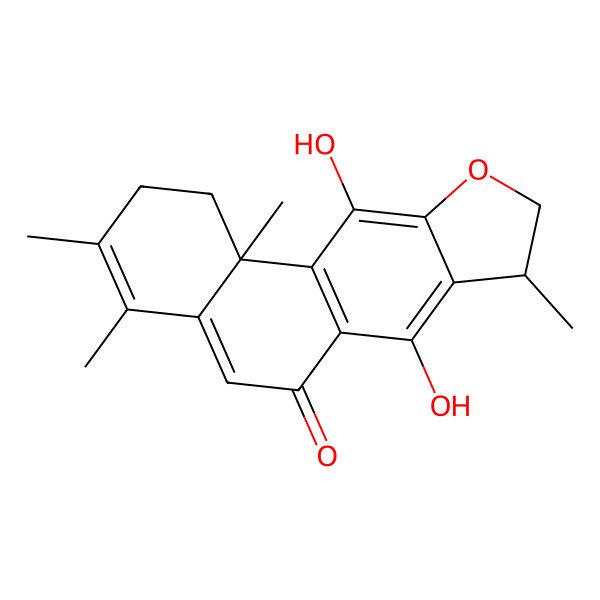 2D Structure of (8S,11bS)-7,11-dihydroxy-3,4,8,11b-tetramethyl-1,2,8,9-tetrahydronaphtho[2,1-f][1]benzofuran-6-one